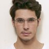 Alonzo Bleu MétalMontures de lunettes de vue pour Hommes d'EyeBuyDirect