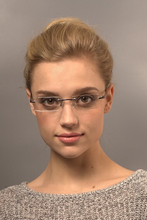 Alonzo Bleu MétalMontures de lunettes de vue pour Femmes d'EyeBuyDirect