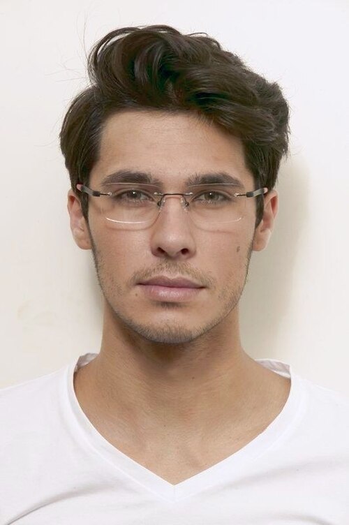 Amir Black TitaniumEyeglass Frames for Men from EyeBuyDirect
