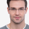 Clem Noir MétalMontures de lunettes de vue pour Hommes d'EyeBuyDirect
