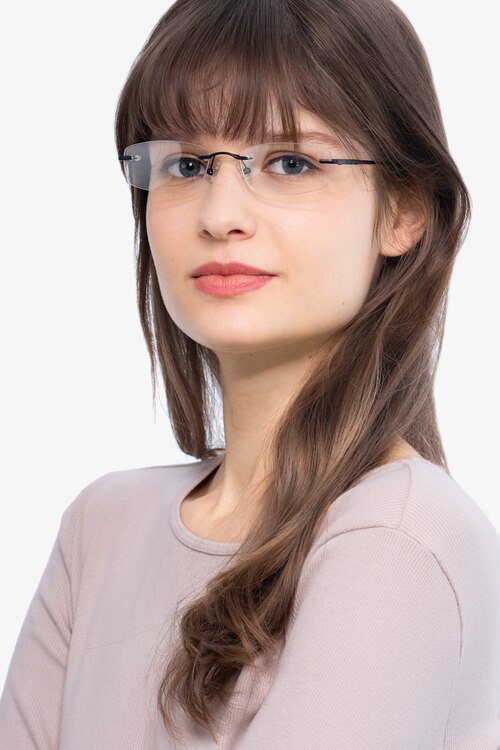 Clem Noir MétalMontures de lunettes de vue pour Femmes d'EyeBuyDirect