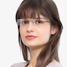 Clem Noir MétalMontures de lunettes de vue pour Femmes d'EyeBuyDirect