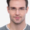 Connie Gunmetal MétalMontures de lunettes de vue pour Hommes d'EyeBuyDirect