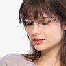 Connie Gunmetal MétalMontures de lunettes de vue pour Femmes d'EyeBuyDirect