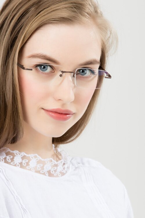 Bentlee Coffee MetalEyeglass Frames for Women from EyeBuyDirect