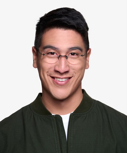 Palo Alto Black MetalEyeglass Frames for Men from EyeBuyDirect
