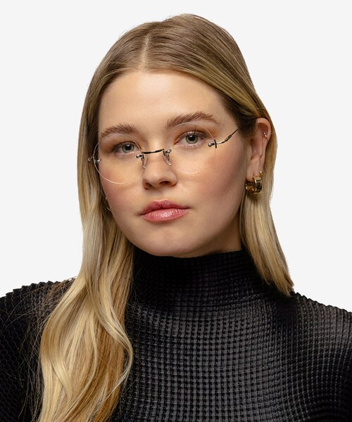 Palo Alto Argenté MétalMontures de lunettes de vue pour Femmes d'EyeBuyDirect