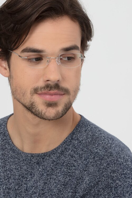 Melbourne Silver MetalEyeglass Frames for Men from EyeBuyDirect