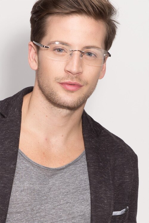 Vernon Gunmetal Acetate-metalEyeglass Frames for Men from EyeBuyDirect