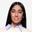 Rivet Golden & Brown MetalEyeglass Frames for Women from EyeBuyDirect