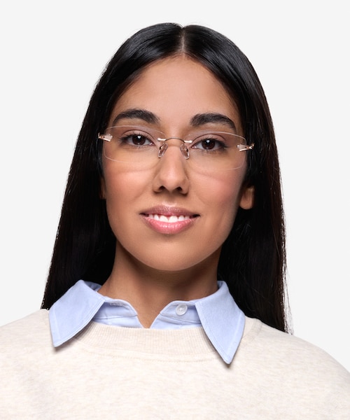 Rivet Golden & Brown MetalEyeglass Frames for Women from EyeBuyDirect