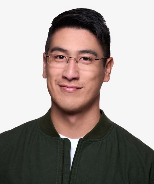 Edison Brun MétalMontures de lunettes de vue pour Hommes d'EyeBuyDirect