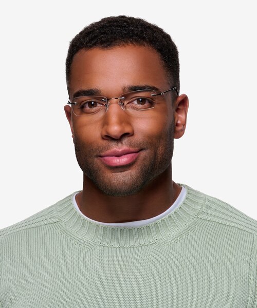 South Gunmetal MétalMontures de lunettes de vue pour Hommes d'EyeBuyDirect