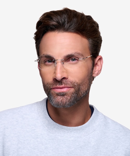 Market Silver MetalEyeglass Frames for Men from EyeBuyDirect