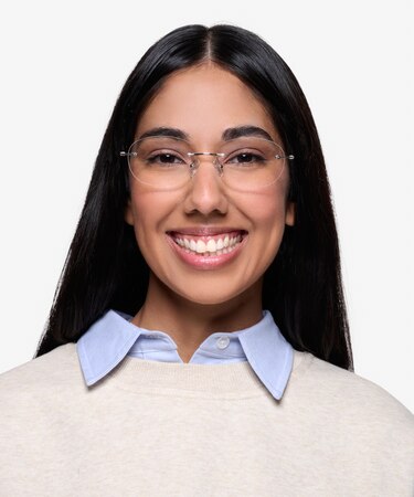 Silver Market -  Lightweight Metal Eyeglasses