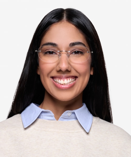 Market Silver MetalEyeglass Frames for Women from EyeBuyDirect