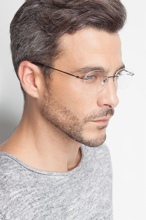 Market Black MetalEyeglass Frames for Men from EyeBuyDirect