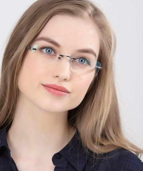 Whistle Gunmetal MetalEyeglass Frames for Women from EyeBuyDirect