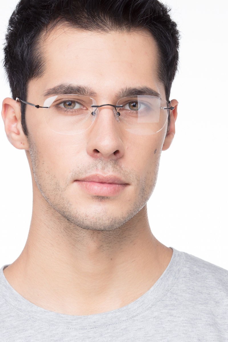 Potential Oval Black Rimless Eyeglasses Eyebuydirect