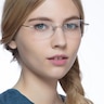Duel Argenté MétalMontures de lunettes de vue pour Femmes d'EyeBuyDirect