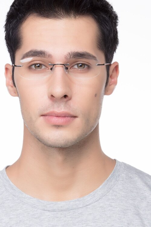 Duel Black MetalEyeglass Frames for Men from EyeBuyDirect