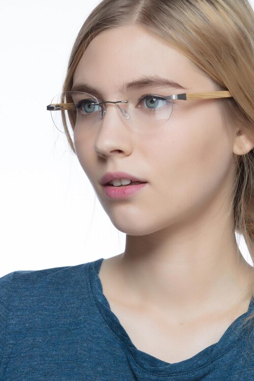 Fragment Silver Yellow MetalEyeglass Frames for Women from EyeBuyDirect