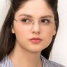 Fuse Silver MetalEyeglass Frames for Women from EyeBuyDirect