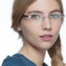 Fuse Matte Silver Wood-textureEyeglass Frames for Women from EyeBuyDirect