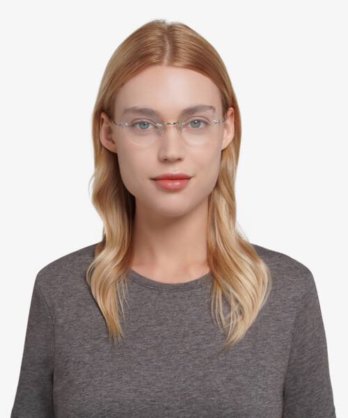 Silver Palo Alto -  Metal Eyeglasses