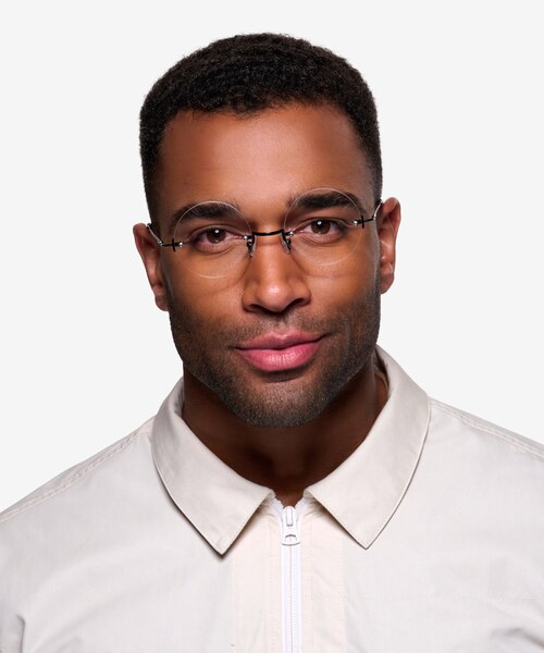 Palo Alto Black MetalEyeglass Frames for Men from EyeBuyDirect