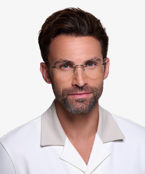 Amore Silver MetalEyeglass Frames for Men from EyeBuyDirect