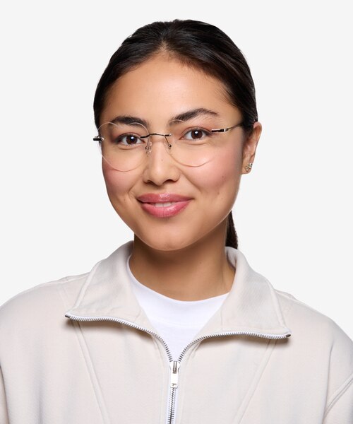 Amore Silver MetalEyeglass Frames for Women from EyeBuyDirect