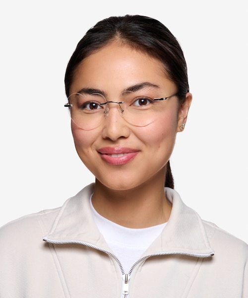Amore Silver MetalEyeglass Frames for Women from EyeBuyDirect
