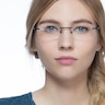 Evasive Noir MétalMontures de lunettes de vue pour Femmes d'EyeBuyDirect