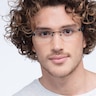 Flow Noir AcétateMontures de lunettes de vue pour Hommes d'EyeBuyDirect