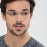 Montecelio Navy MetalEyeglass Frames for Men from EyeBuyDirect