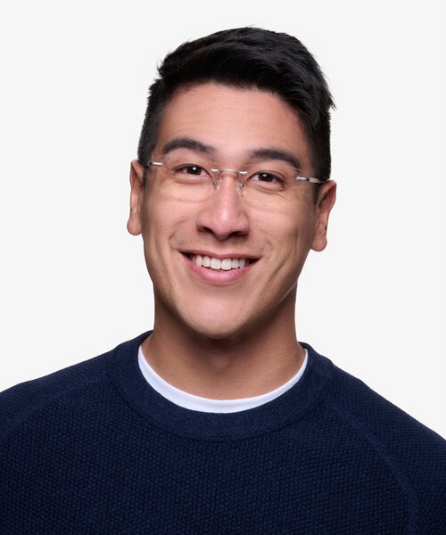 Collector Argenté MétalMontures de lunettes de vue pour Hommes d'EyeBuyDirect