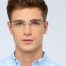 Collector Gunmetal MetalEyeglass Frames for Men from EyeBuyDirect