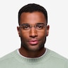 Percy Or pâle MétalMontures de lunettes de vue pour Hommes d'EyeBuyDirect