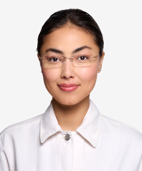 Percy Or pâle MétalMontures de lunettes de vue pour Femmes d'EyeBuyDirect