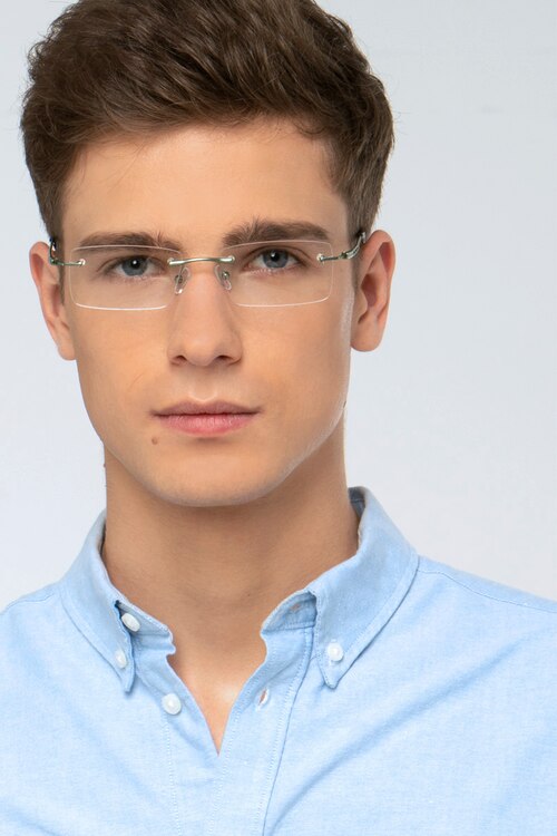 Percy Light Green MetalEyeglass Frames for Men from EyeBuyDirect