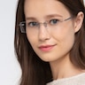 Primo Bleu MétalMontures de lunettes de vue pour Femmes d'EyeBuyDirect