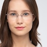 Primo Argenté MétalMontures de lunettes de vue pour Femmes d'EyeBuyDirect