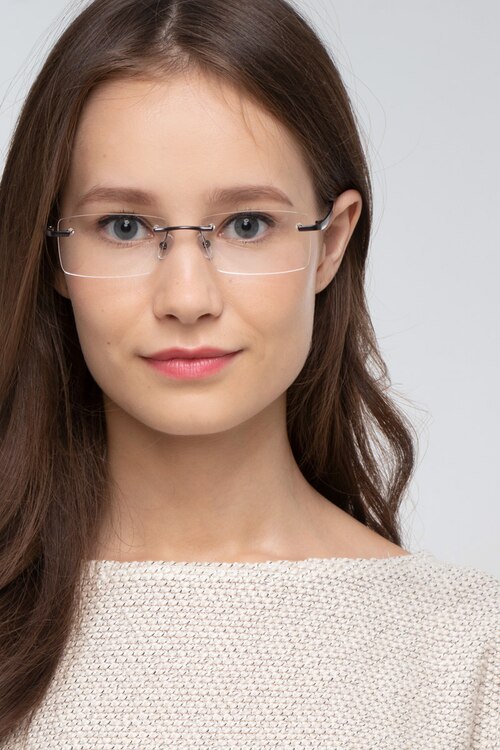 Noble Gunmetal MetalEyeglass Frames for Women from EyeBuyDirect