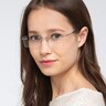 Orion Silver MetalEyeglass Frames for Women from EyeBuyDirect