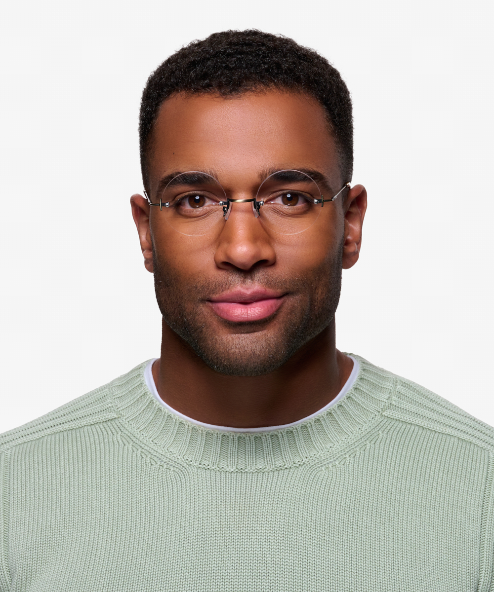 Palo Alto Round Bronze Rimless Eyeglasses Eyebuydirect Canada