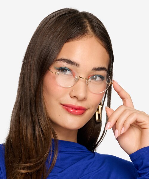 Palo Alto Golden MetalEyeglass Frames for Women from EyeBuyDirect