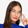 Palo Alto Doré MétalMontures de lunettes de vue pour Femmes d'EyeBuyDirect