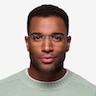 Woodrow Bleu MétalMontures de lunettes de vue pour Hommes d'EyeBuyDirect