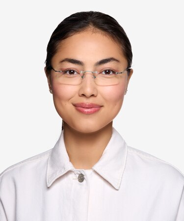 Blue Woodrow -  Lightweight Metal Eyeglasses